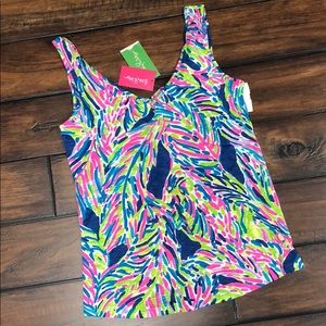 Lilly Pulitzer Gigi Top: Palm Reader